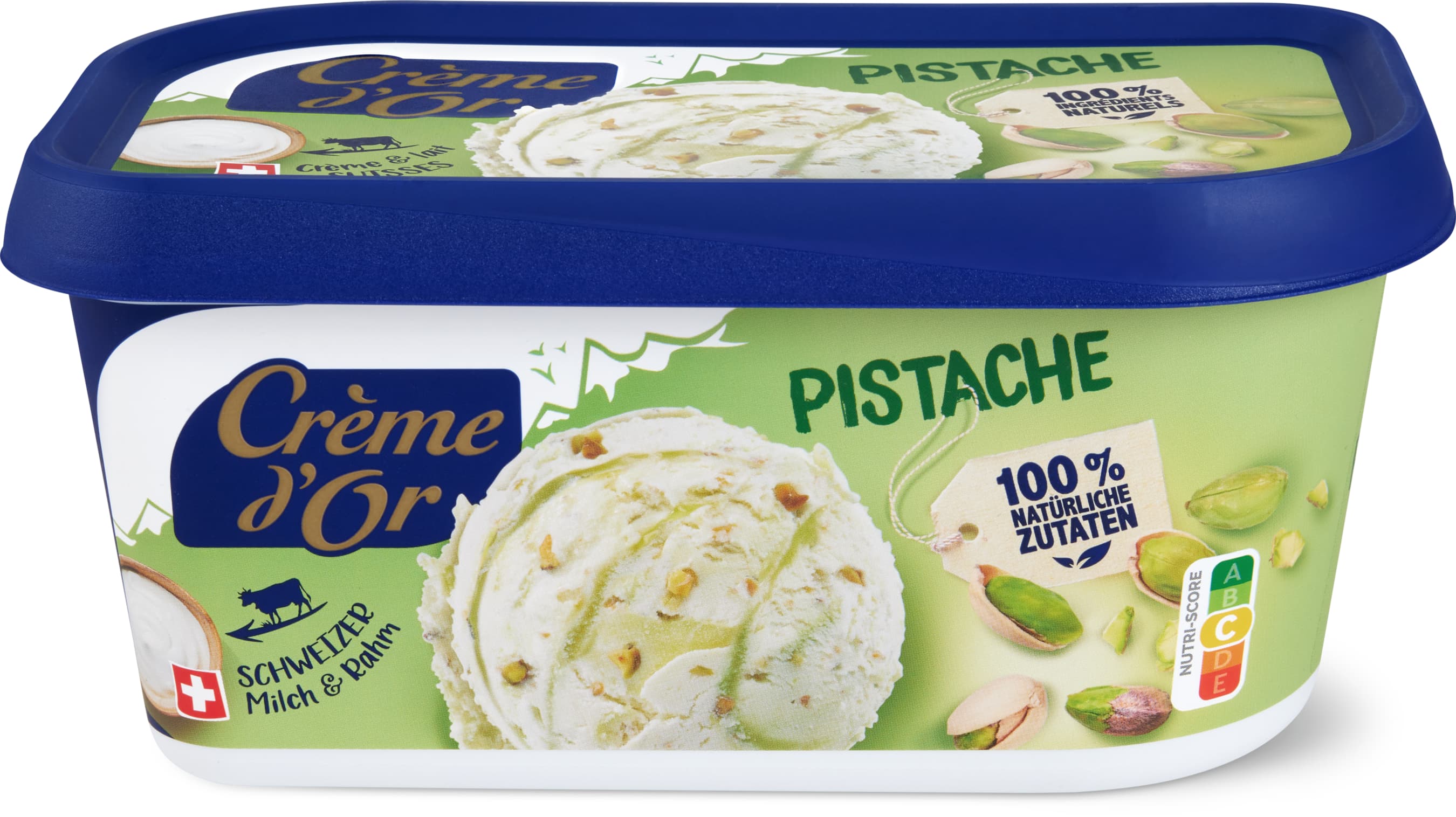 Glace en bac Pistache